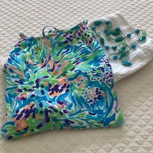 Lilly Pulitzer Skylar Top Resort White Sea Soireee